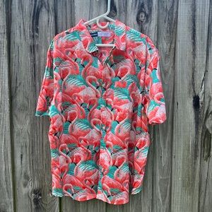 Men’s Tropical Hawaiian Flamingo shirt